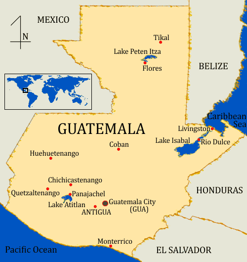 Guatemala Map