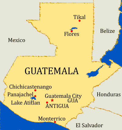 Guatemala Transport Map